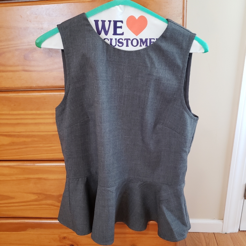 J. Crew sleeveless wool peplum top size 4